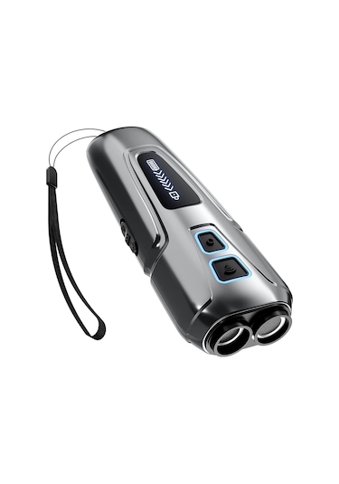 Hallow Ultrasonik Köpek Kovucu Köpek Kabuğu Caydırıcı Cihaz Siyah