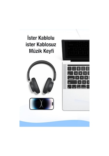 Baseus Bowie D03 Bluetooth 5.3 Kulak Üstü Kulaklık