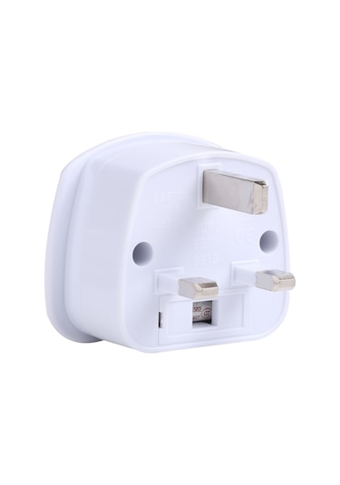250v Uk Fiş - Ab Fiş Us Fiş Güç Dönüşüm Fişi Dönüştürücü Beyaz