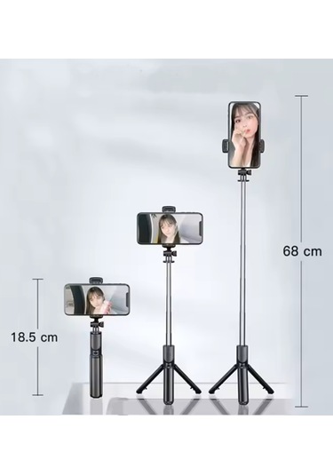 Atr-450 Bluetooth Kontrollü Selfie Çubuğu + Telefon Tripodu