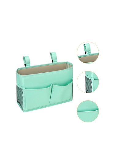 Homyl Dergi Için Başucu Caddy Asılı Yatak Düzenleyici Hafif Mavi