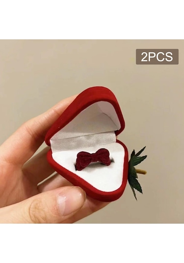 Homyl Yaratıcı Yüzükler Tören Teklifi Için 2-adet 2 Adet