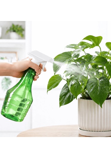 Çok Amaçlı Fısfıs Çiçek Sulama Şeffaf Su Sprey Şişesi 500 Ml