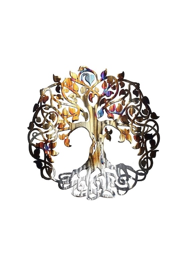 Suntek Yaşam Ağacı Duvar Dekoru Aile Plakası Oturma Odası 30cmx30cm