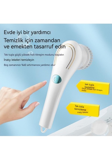 Cc Ggballi Elektrikli Temizleme Fırçası Mutfak Bulaşık Yıkama Artefakt