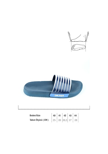 Gezer Yazlık Eva Islak Zemin Erkek Terlik GT5YME.12470.01.X48.2F Lacivert