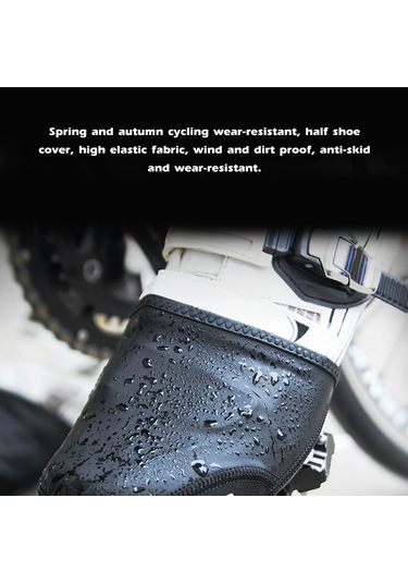 Vkemall Giyo Yarı Palmiye Bisiklet Ayakkabı Kılıfı - Rüzgar Ve Isı Sağlama, Kaymazsız, Dayanıklı - Dağ Yolu Bisikleti İçin - Xl-xxl - Çift Paket