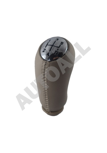 Megane 2 Bej Renk Deri Vites Topuzu siyah