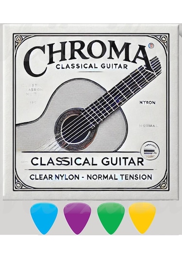 Chroma Klasik Gitar Teli Takımı + 4 Pena