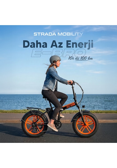Strada E-bro 20 Jant Elektrikli Bisiklet Pembe