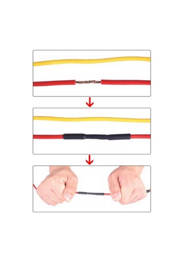 Kvt Siyah Yapışkanlı Isıyla Büzüşen Tüp Ø16/4 Isı Büzülmesi 208772506