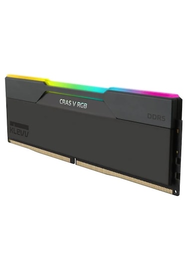 Klevv KD5AGUA80-72B340G Cras V RGB 32GB (2x16GB) 7200MHz CL34 INTEL XMP 3.0 – AMD EXPO DDR5 Heatsink Obsidian Black Ram