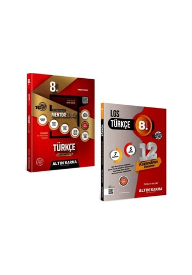 Altın Karma Yayınları 8.sınıf Türkçe Etkinlikli Soru Bankası+türkçe 12'li Sarmal Deneme Sınavı