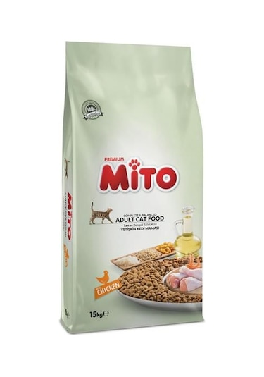 Mito Tavuklu Yetişkin Kedi Maması 15 KG