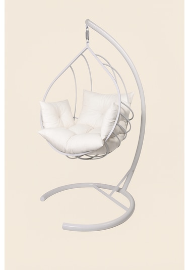 Damla Salıncak - Armut Salıncak Beyaz Beyaz