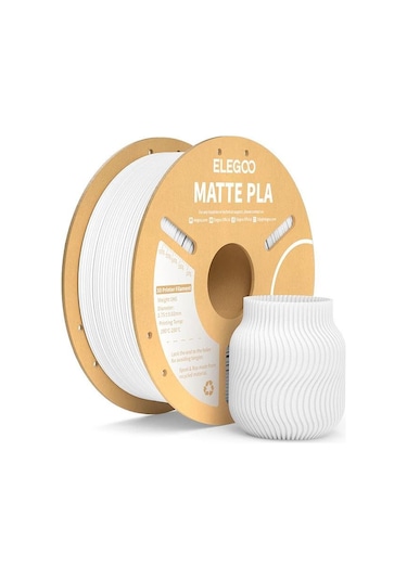 Elegoo Pla Matte Filament Beyaz