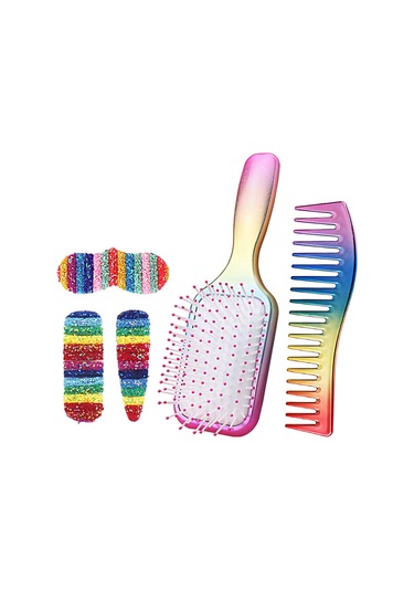 Samdoo Kişisel Bakım Saç Seti: Saç Tarak, Tüyler, 3 Adet Saç Klipsi - Anti Statik, Scalp Masajı, Ev Kullanıma Uygun