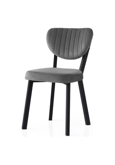 Olivya Sandalye, Siyah Metal Antrasit