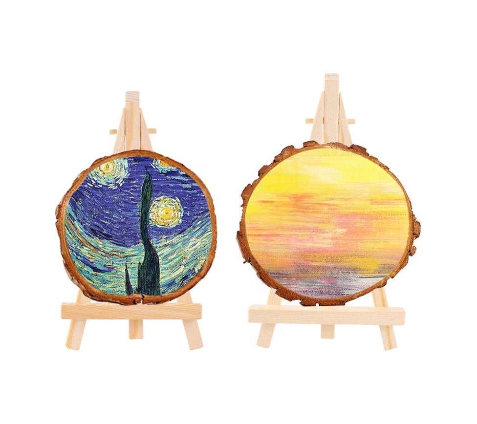 Yuntech01 Ahşap Masa Eseli - Ayarlanabilir Telefon Standı Ve Sanat Çalışmaları Göstergesi 18x24 Cm Diğer