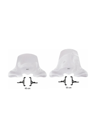 GP Kompozit Honda SH 125 2024-2025 Uyumlu Ön Cam Şeffaf