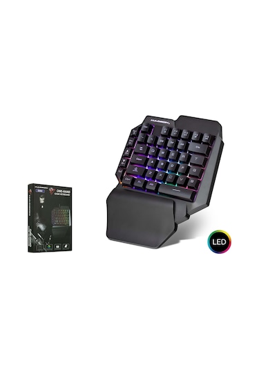 Hadron G504 Usb Kablolu Tek El Oyuncu Q Klavye (PubG Desteklemez)