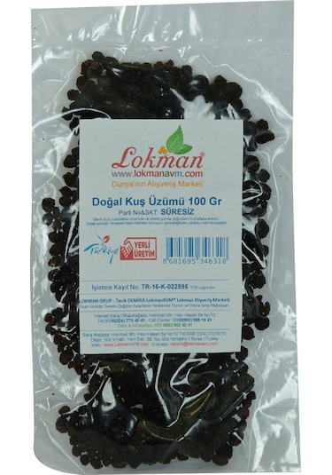 Lokman Avm Kuş Üzümü Doğal 100 G