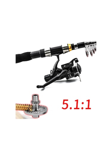 Valkyrie 1. Kalite Tam Takım Balık Olta Seti 2.3m Çantalı Aksesuarlı 10 Boğum Teleskopik Kamış Cb240 Motor