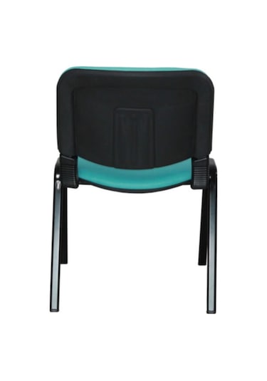 Ofiscombin Ofis Büro Bekleme Misafir Çalışma Konferans Koltuğu Form Sandalye Turkuaz Deri 00047499866