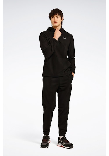Id -f Fleece Hoodıe Siyah Erkek Polar Siyah