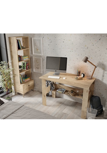 Selen Çocuk Odası Takımı Meşe - 5 Parçalı Tamamı 1. Kalite Mdf Meşe