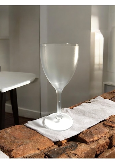 320 Ml Kırılmaz Polikarbon Plastik Şarap Bardağı Şarap Kadehi Şeffaf