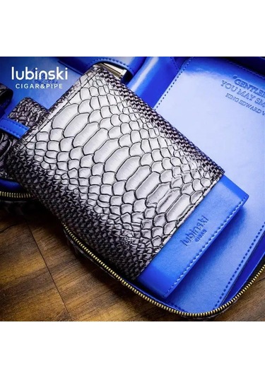Lubinski Deri Seyahat Puro Çantası Siyah Çakmak-kesici-matara Set