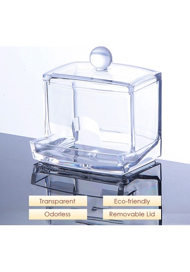 Hfambition Ps Malzeme Şeffaf Makyaj Gereçleri Ve Mücevher Kutusu - 90x80x80mm Depolama Kutusu Şeffaf