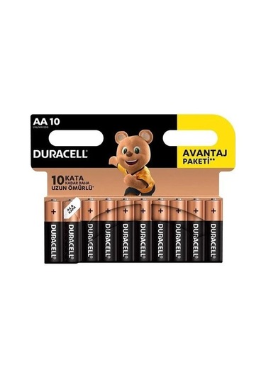 PİL DURACELL BASIC KALEM AA 10'LU (PAKET)