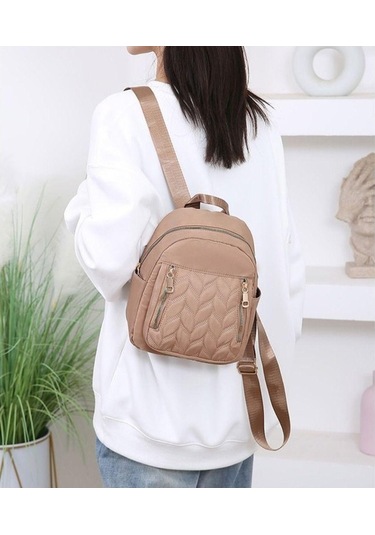 Ganzhoushop Yeni Sırt Sırt Renk Red Omuz Kadın Hafif Günlük Düz Çantası Çantası Çantası Tr Kırmızı