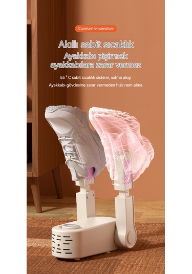 Jian Fan Ayakkabıkurutucu Ev Akıllısıcaklık Kontrütaşın Konulabilinir