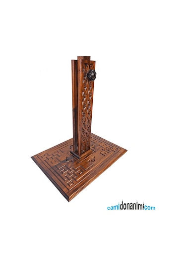 Yükseklik Ayarlı Oyma Asansörlü Ahşap Rahle Motifli