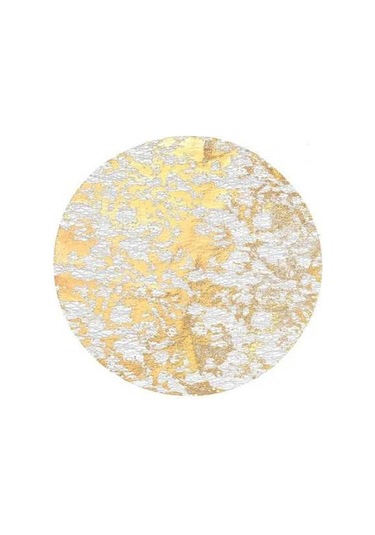 Moly Tek Kullanımlık Yuvarlak Gül Altın Amerikan Servisi İnce Örgü Mat Altın, Lüks Folyo Tasarımı, Yemek Bezi Ve Pedi Seti Altın