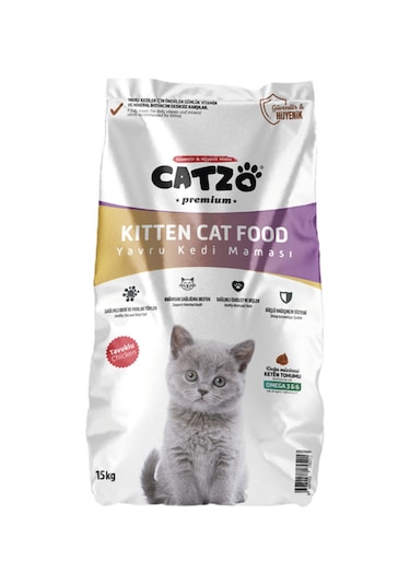 Catzo Tavuklu Yavru Kedi Maması 15 KG