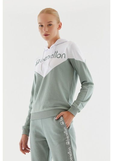 United Colors Of Benetton Kadın Sweatshirt Bnt-w20708 Mint United Colors Of Benetton Kadın Sweatshirt Bnt-w20708 Mint