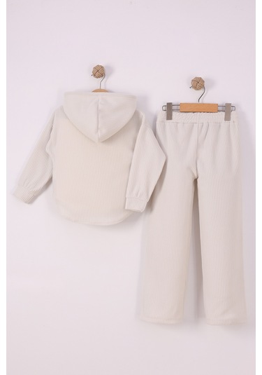 Monox Kız Çocuk Sim İpli Fitilli Polar Takım Taş