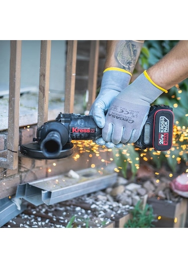 Kress KUH02.91 20 V 115 MM Kömürsüz Profesyonel Şarjlı Devir Ayarlı Solo Avuç Taşlama
