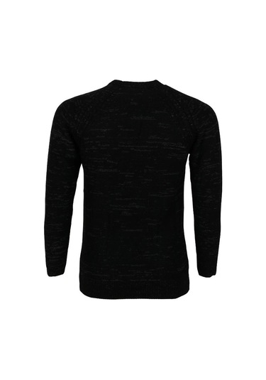 Erkek Kazak Sıfır Yaka Siyah Rar01115 001