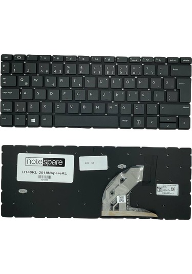 Hp Uyumlu Probook 430 G6 5tl27es , 430 G6 5tl31es , 430 G6 5tl34es Klavye Siyah Tr