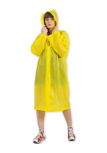 Kapüşonlu Ve Çıtçıtlı Eva Yağmurluk Unisex