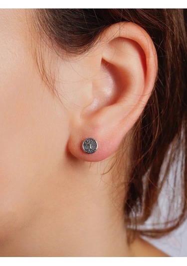 Lucente Hayat Ağacı Gümüş 925 Zirkon Taşlı Küpe 243411715 Gümüş