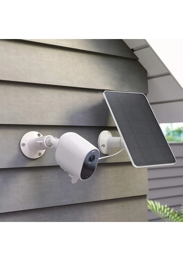 Xuweiwei Düşük Voltajlı Güvenlik Kameraları İçin Siyah 2 Paket Monokristal Güneş Paneli Seti Usb Type C Uyumlu Çıkarılabilir Fotovoltaik