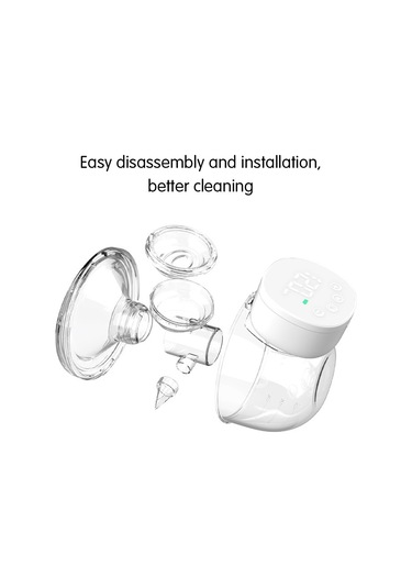 Qingmipy Kablosuz Emzirme Pompası - My-376, 180ml Kapasiteli, 9 Kademeli Emme, 3 Modlu, Sessiz Ve Taşınabilir Beyaz Model
