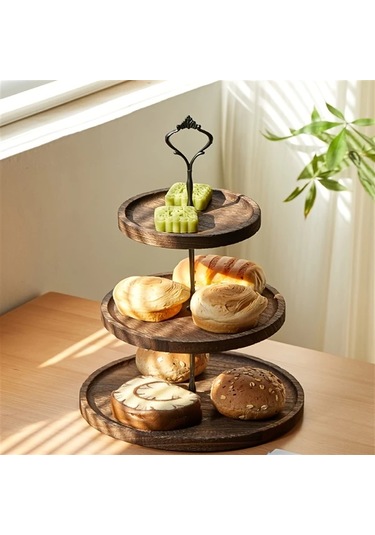 Willowhaven Eski Beyaz 2-3 Katlı Rustik Ahşap Kek Standı Pasta Sunumu Parti Dekor