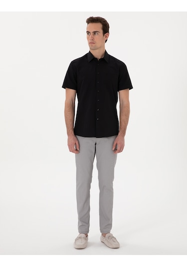 Pierre Cardin Erkek Siyah Gömlek Kısa Kollu 50307003-vr046 Siyah